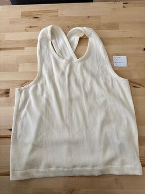 Madewell Ottoman Jacquard Cross-Back Tank Top